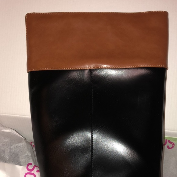 Trixie Black Two Tone Oxford Zippered Boots Size 10 Riding Boots - Picture 4 of 15